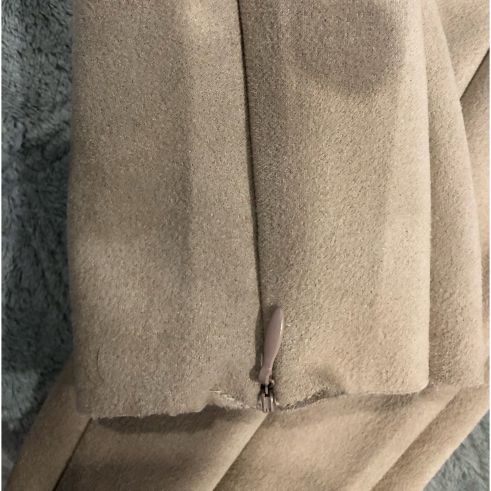 COPY - NWT ZARA High-Rise Leggings Size Medium Suede Like Feel Lovely Camel Col… - Picture 3 of 8